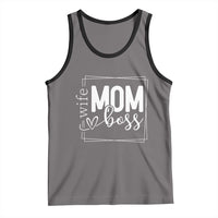Funny Wife Mom Boss Tank Top Motherhood Mother's Day