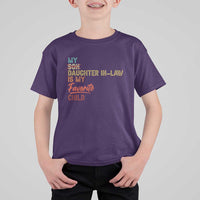 Funny My Daughter In Law Is My Favorite Child T Shirt For Kid Family Humor
