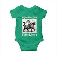 Defend Your Local Public Library Baby Onesie Knight Cat for Fantasy Book Lovers