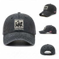 Defend Your Local Public Library Washed Cotton Baseball Cap Knight Cat for Fantasy Book Lovers