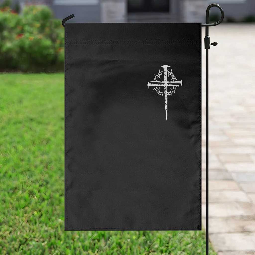 Christian Religious Jesus Shirt with Cross Logo Graphic Garden Flag