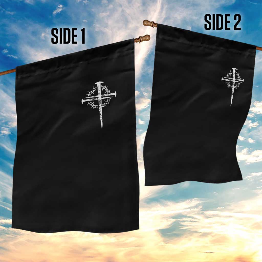 Christian Religious Jesus Shirt with Cross Logo Graphic Garden Flag