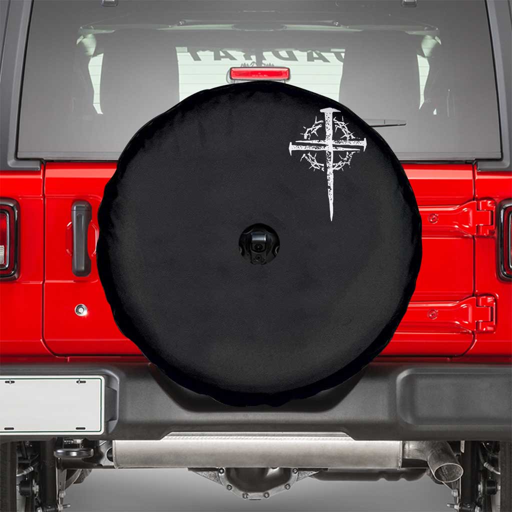 Christian Religious Jesus Shirt with Cross Logo Graphic Spare Tire Cover