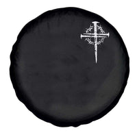 Christian Religious Jesus Shirt with Cross Logo Graphic Spare Tire Cover