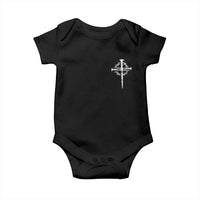Christian Religious Jesus Shirt with Cross Logo Graphic Baby Onesie