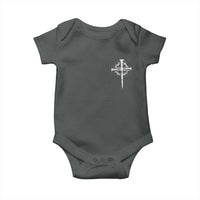 Christian Religious Jesus Shirt with Cross Logo Graphic Baby Onesie