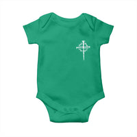 Christian Religious Jesus Shirt with Cross Logo Graphic Baby Onesie