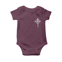 Christian Religious Jesus Shirt with Cross Logo Graphic Baby Onesie