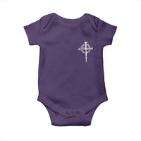 Christian Religious Jesus Shirt with Cross Logo Graphic Baby Onesie