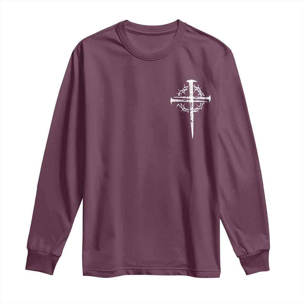Christian Religious Jesus Shirt with Cross Logo Graphic Long Sleeve Shirt
