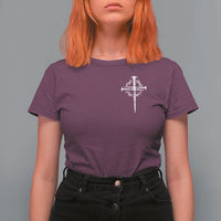 Christian Religious Jesus Shirt with Cross Logo Graphic T Shirt For Women