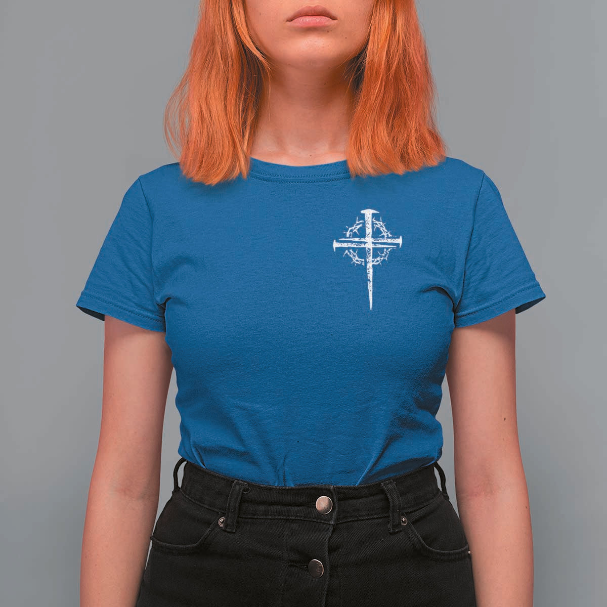 Christian Religious Jesus Shirt with Cross Logo Graphic T Shirt For Women