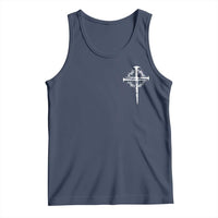 Christian Religious Jesus Shirt with Cross Logo Graphic Tank Top