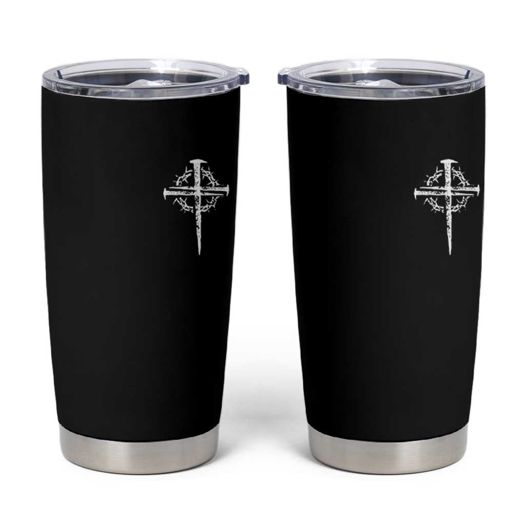 Christian Religious Jesus Shirt with Cross Logo Graphic Tumbler Cup