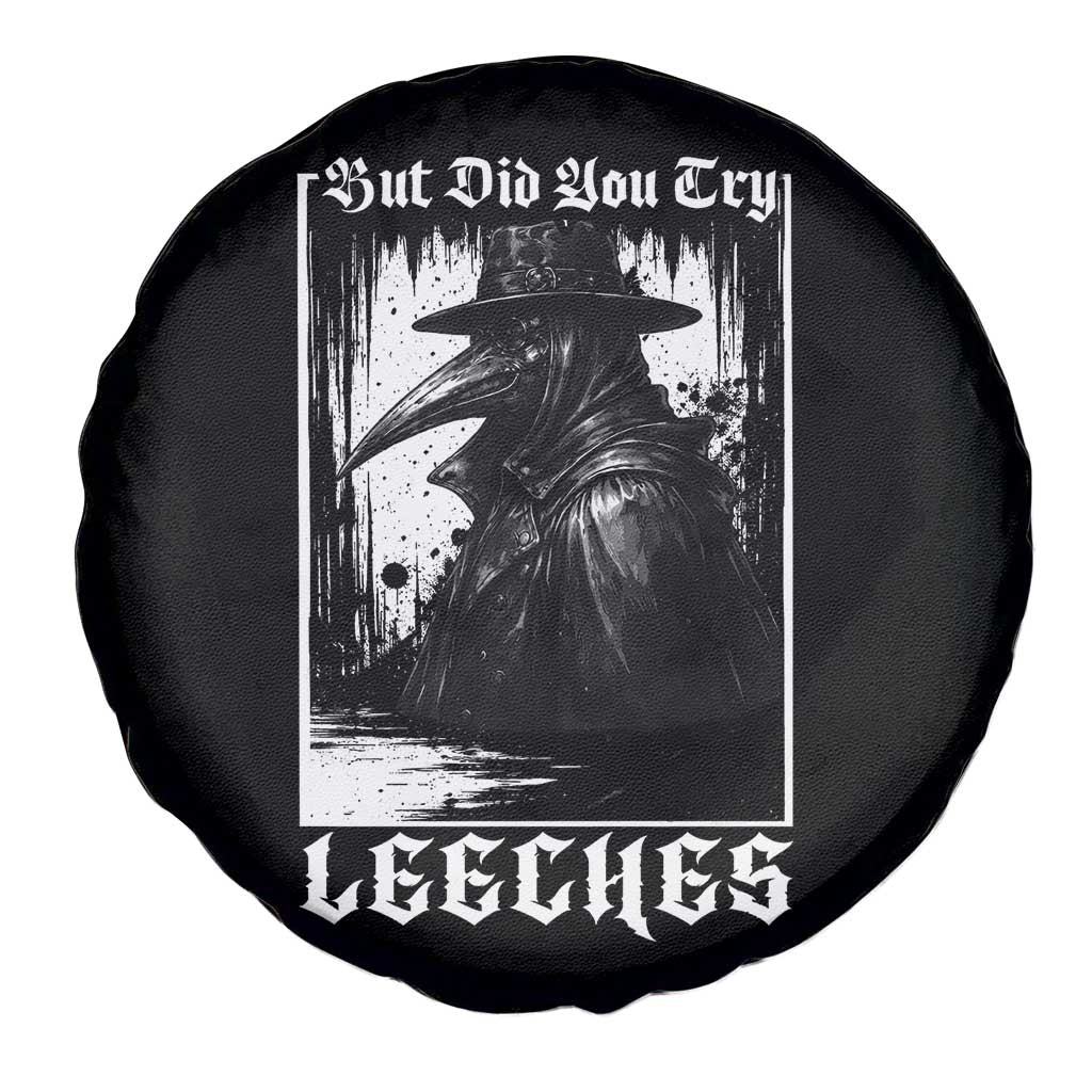 But Did You Try Leeches Plague Doctor Spare Tire Cover Funny Middle Age Medicines Gothic