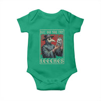 But Did You Try Leeches Plague Doctor Baby Onesie Funny Middle Age Medicines