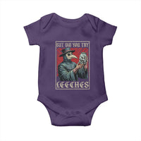 But Did You Try Leeches Plague Doctor Baby Onesie Funny Middle Age Medicines