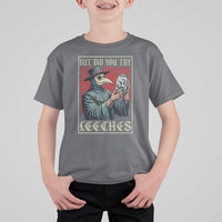 But Did You Try Leeches Plague Doctor T Shirt For Kid Funny Middle Age Medicines