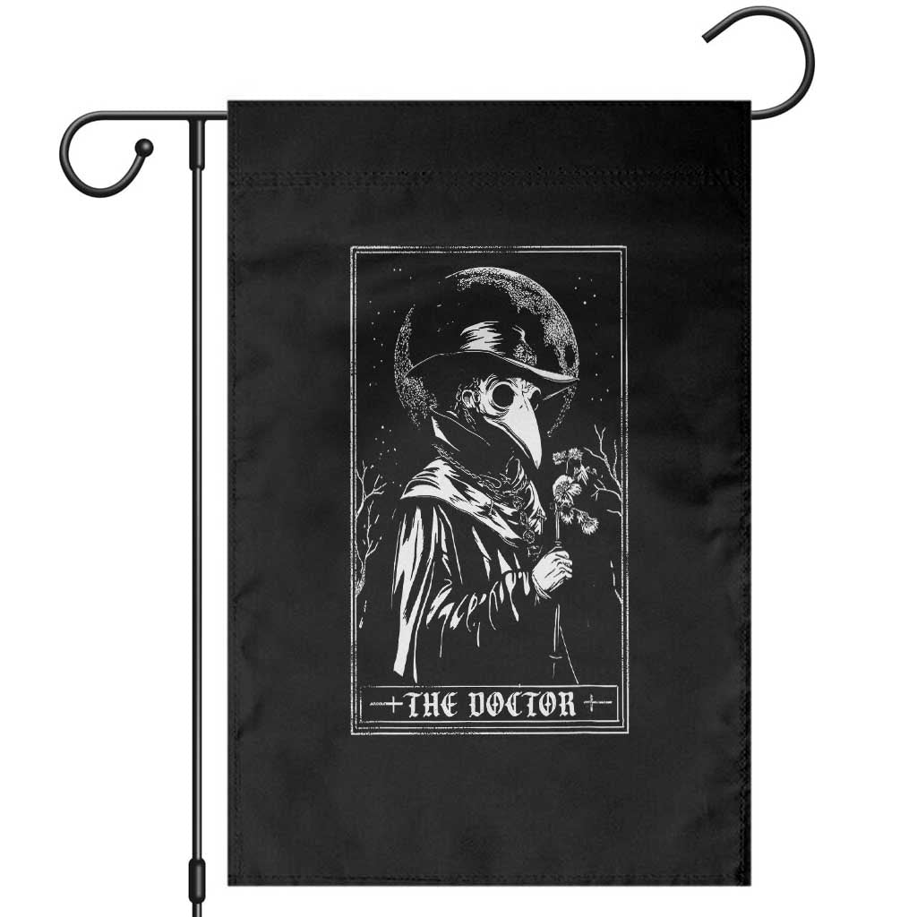 Plague Doctor Tarot Card Garden Flag Horror Death Occult Satanic