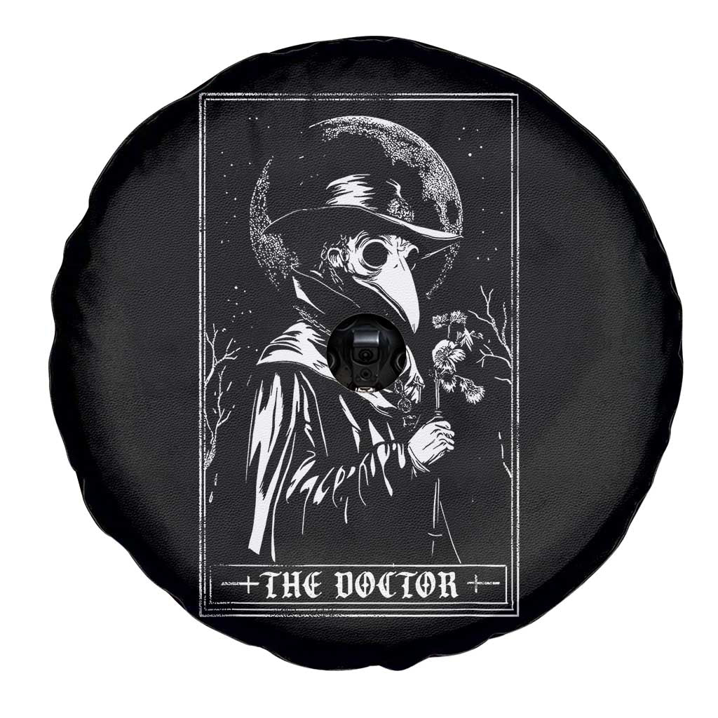 Plague Doctor Tarot Card Spare Tire Cover Horror Death Occult Satanic
