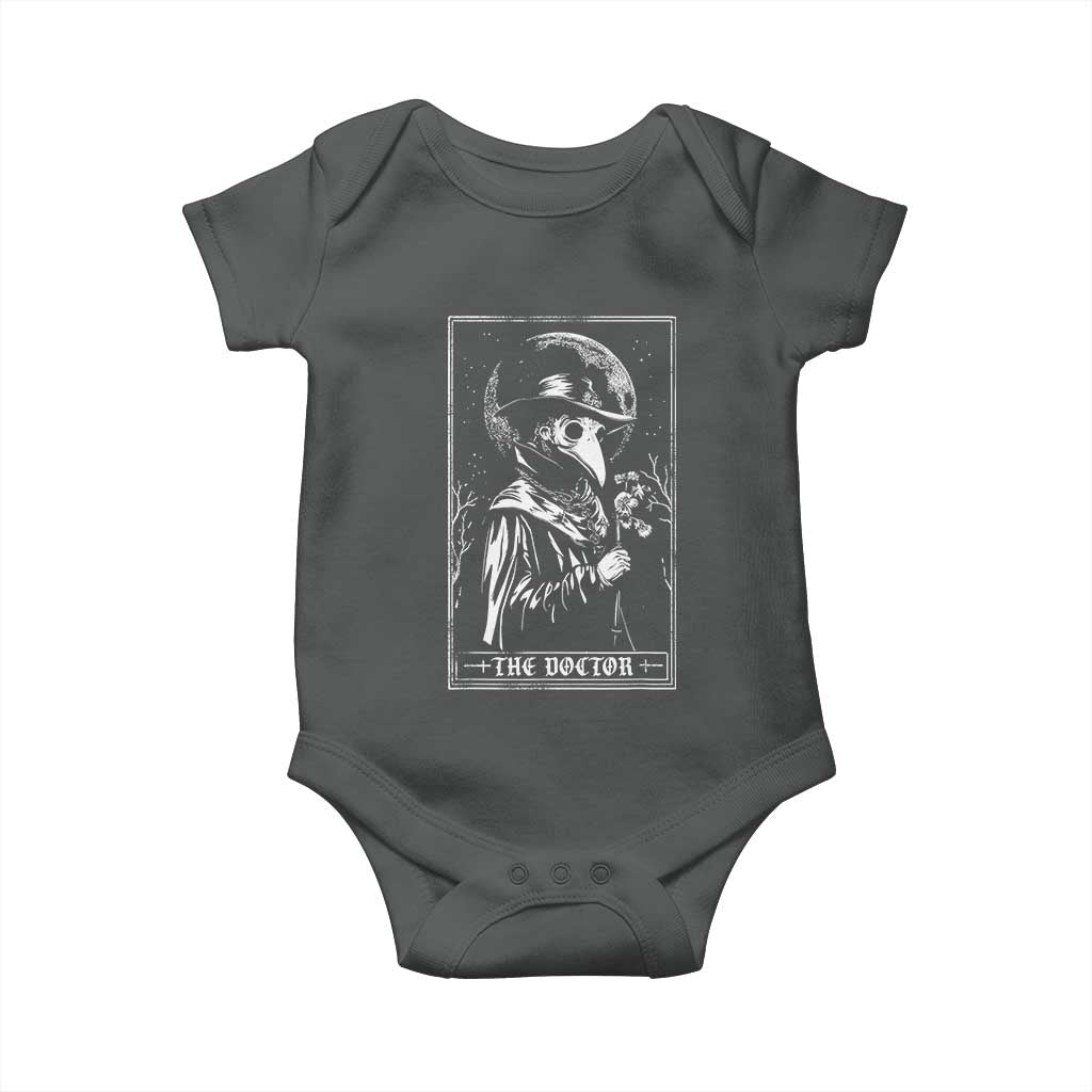 Plague Doctor Tarot Card Baby Onesie Horror Death Occult Satanic