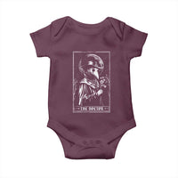Plague Doctor Tarot Card Baby Onesie Horror Death Occult Satanic
