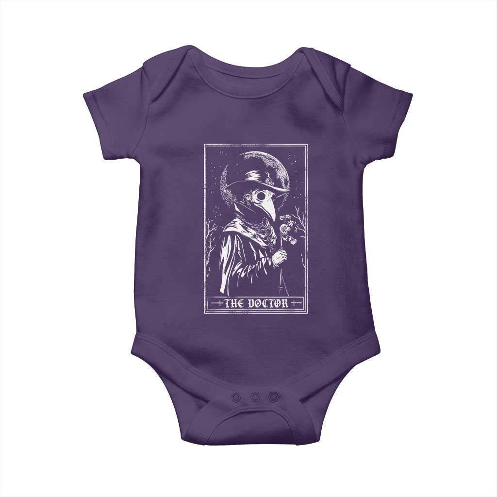 Plague Doctor Tarot Card Baby Onesie Horror Death Occult Satanic
