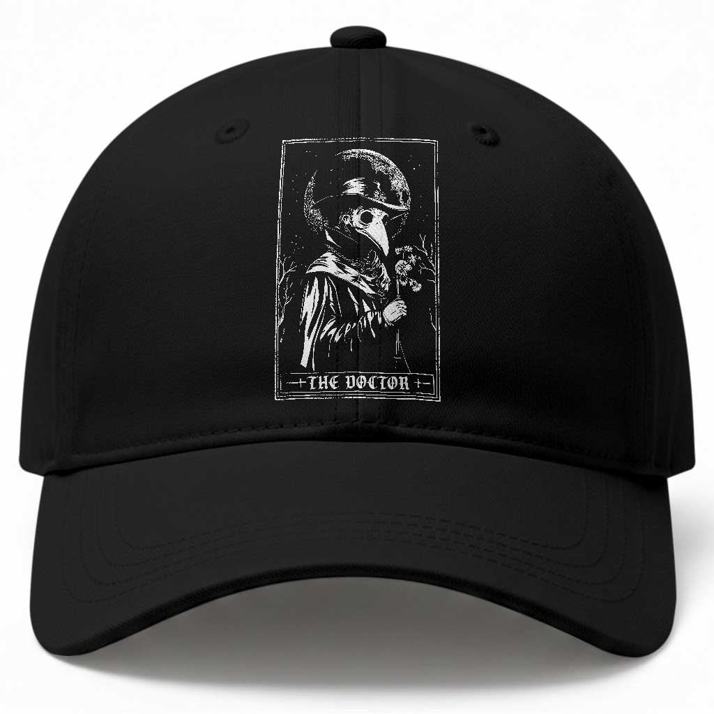 Plague Doctor Tarot Card Baseball Cap Horror Death Occult Satanic