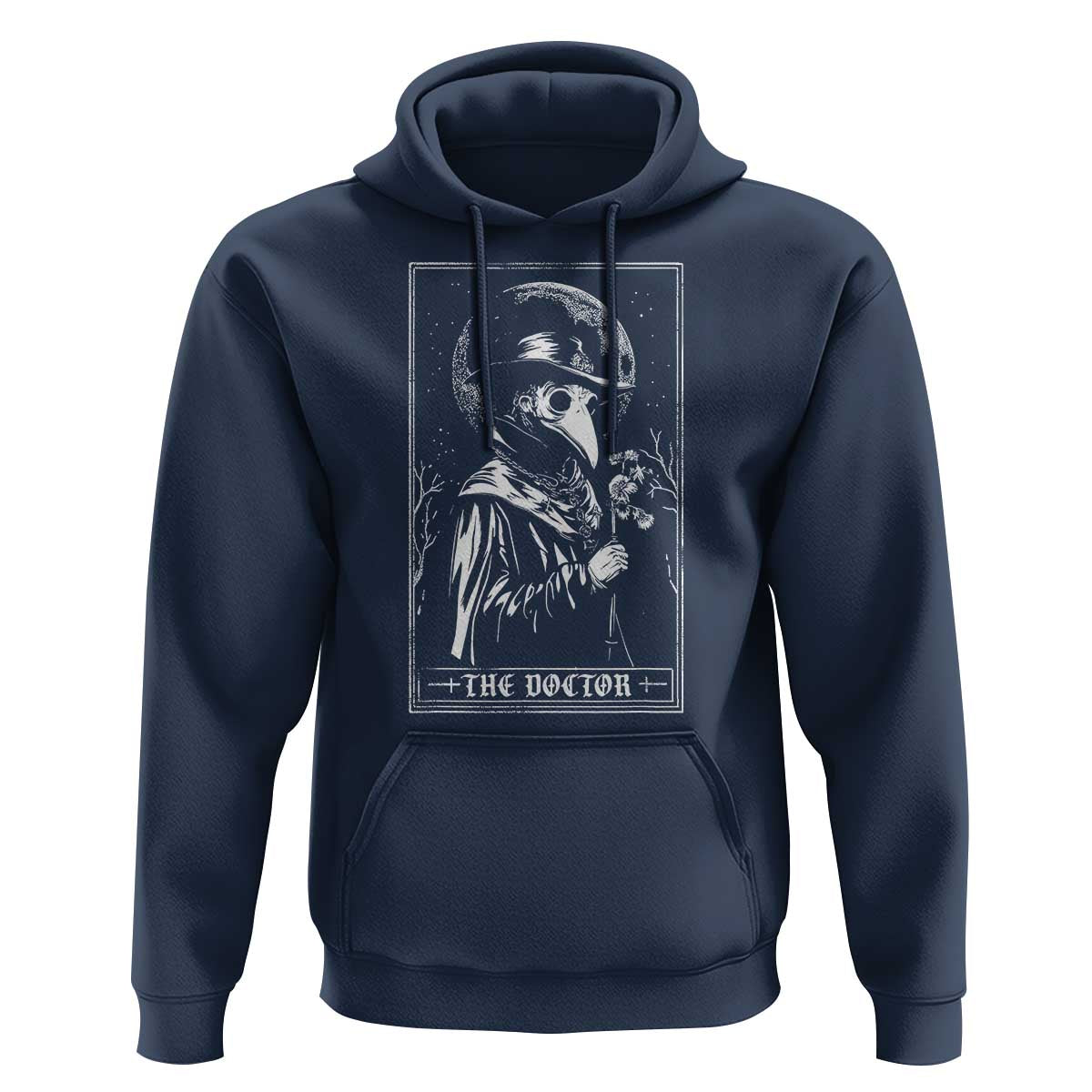 Plague Doctor Tarot Card Hoodie Horror Death Occult Satanic