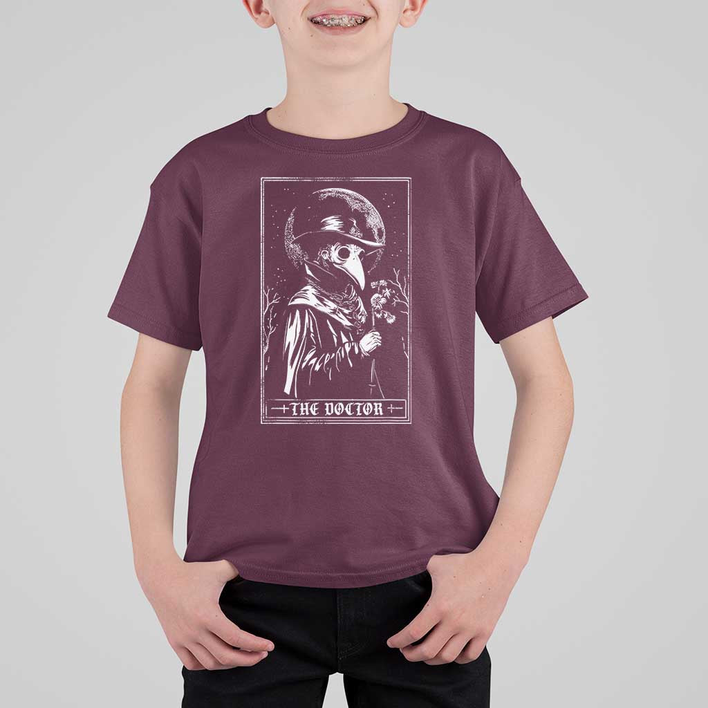 Plague Doctor Tarot Card T Shirt For Kid Horror Death Occult Satanic