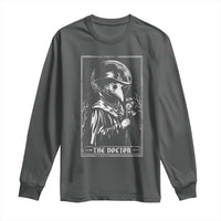 Plague Doctor Tarot Card Long Sleeve Shirt Horror Death Occult Satanic