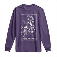 Plague Doctor Tarot Card Long Sleeve Shirt Horror Death Occult Satanic