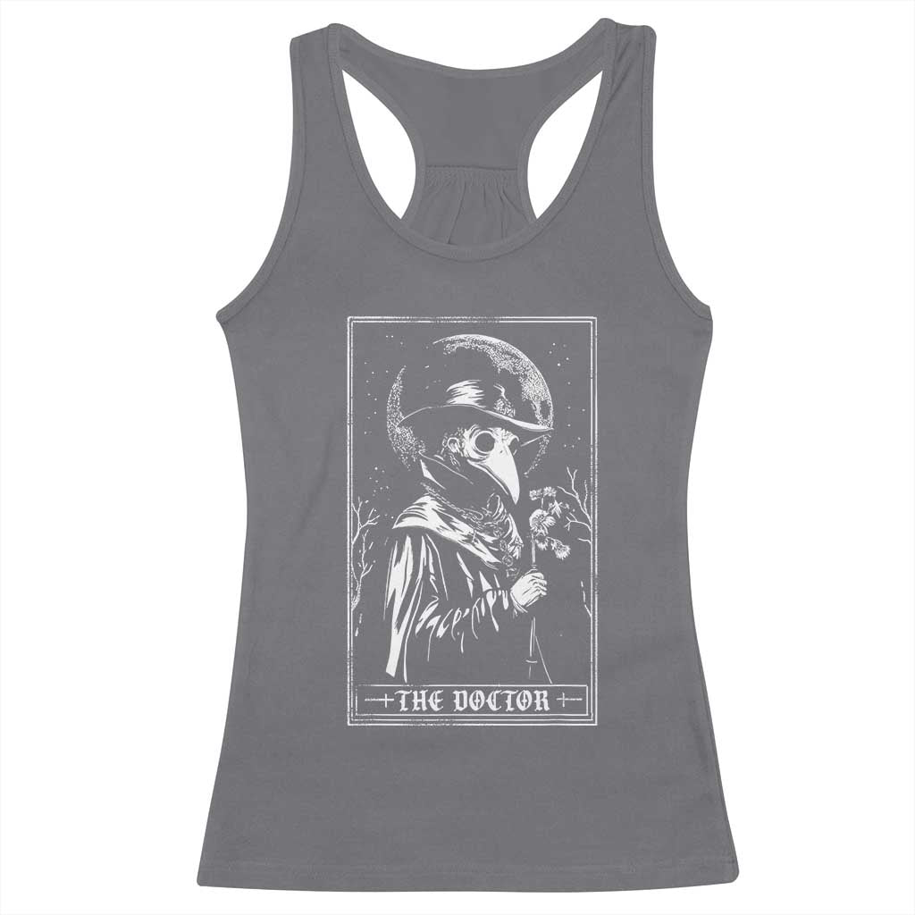 Plague Doctor Tarot Card Racerback Tank Top Horror Death Occult Satanic