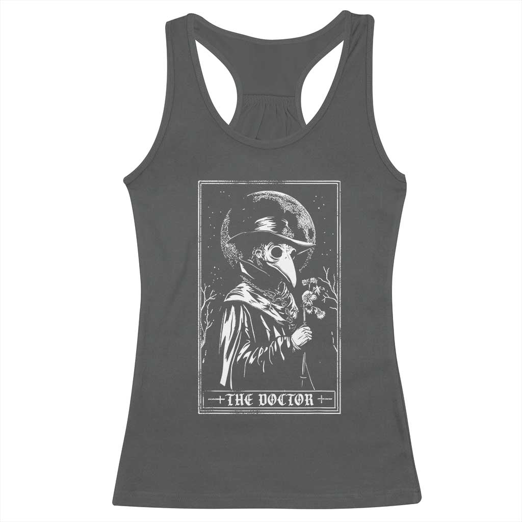 Plague Doctor Tarot Card Racerback Tank Top Horror Death Occult Satanic