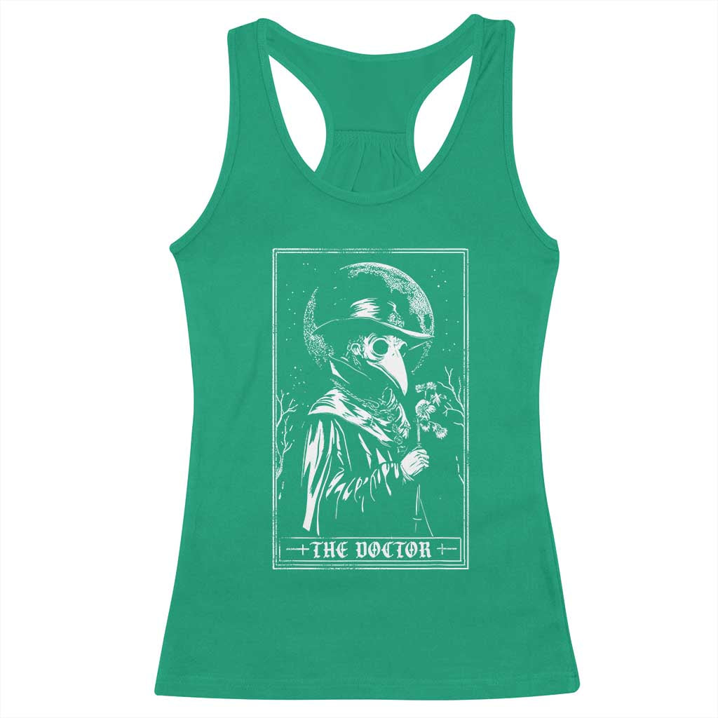 Plague Doctor Tarot Card Racerback Tank Top Horror Death Occult Satanic