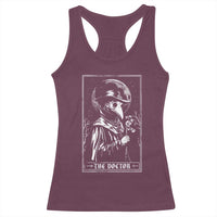 Plague Doctor Tarot Card Racerback Tank Top Horror Death Occult Satanic