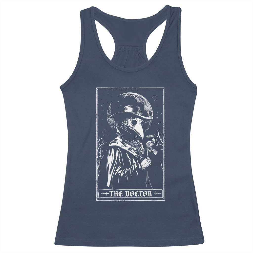 Plague Doctor Tarot Card Racerback Tank Top Horror Death Occult Satanic