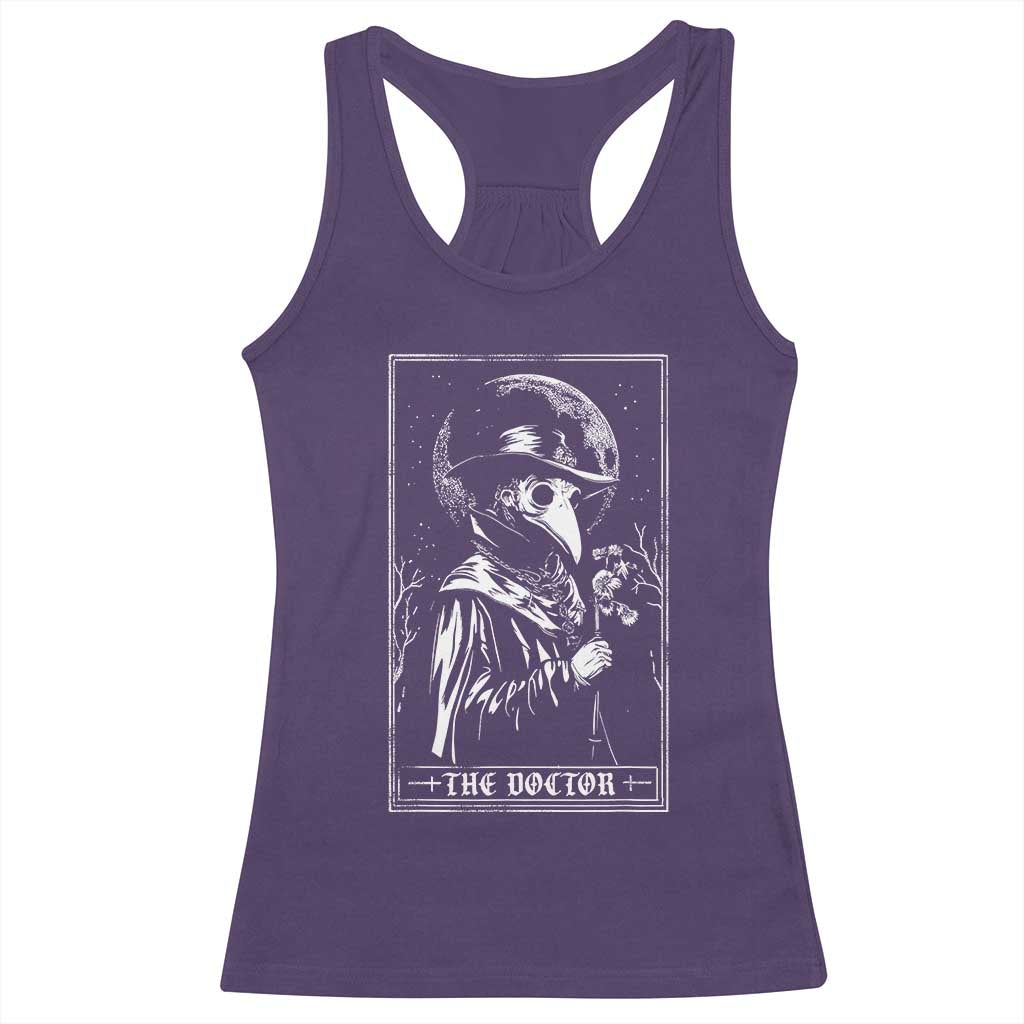 Plague Doctor Tarot Card Racerback Tank Top Horror Death Occult Satanic