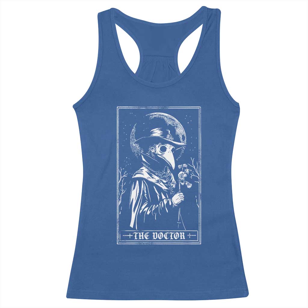 Plague Doctor Tarot Card Racerback Tank Top Horror Death Occult Satanic