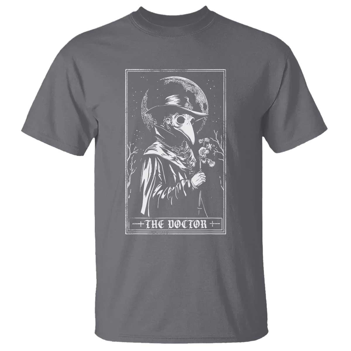 Plague Doctor Tarot Card T Shirt Horror Death Occult Satanic