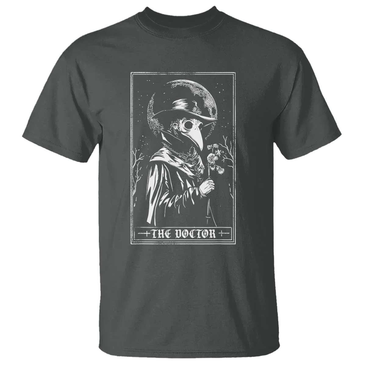 Plague Doctor Tarot Card T Shirt Horror Death Occult Satanic