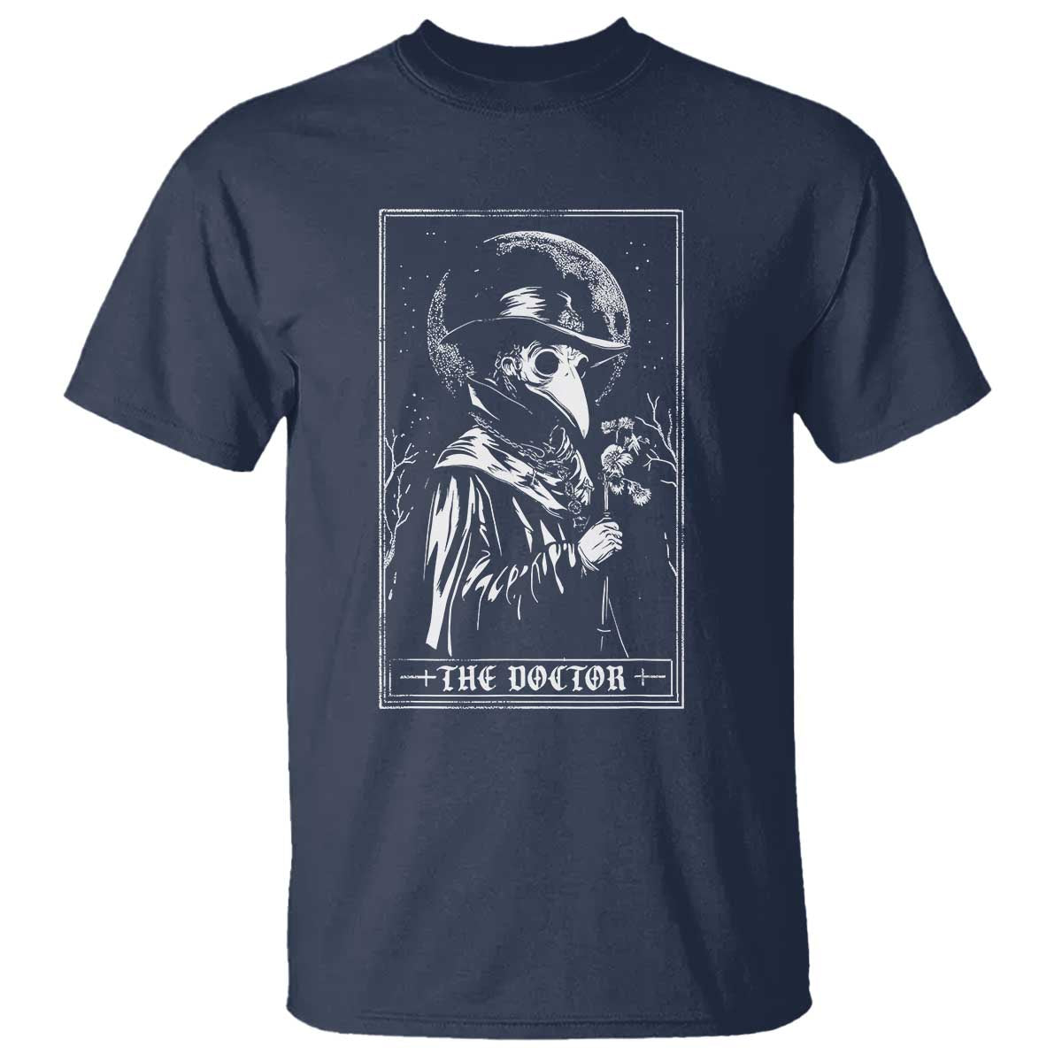 Plague Doctor Tarot Card T Shirt Horror Death Occult Satanic