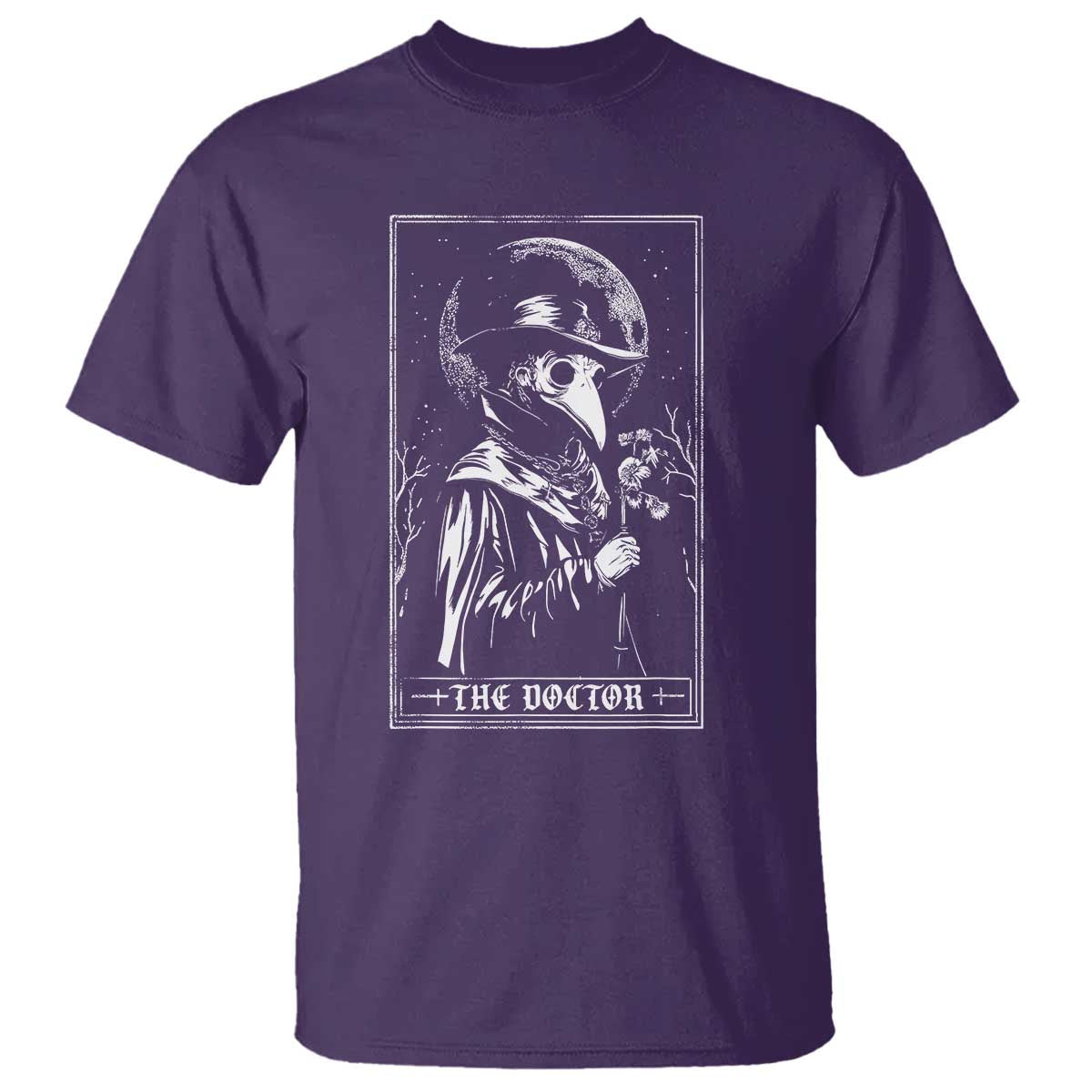 Plague Doctor Tarot Card T Shirt Horror Death Occult Satanic
