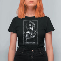 Plague Doctor Tarot Card T Shirt For Women Horror Death Occult Satanic