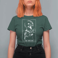 Plague Doctor Tarot Card T Shirt For Women Horror Death Occult Satanic