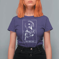 Plague Doctor Tarot Card T Shirt For Women Horror Death Occult Satanic