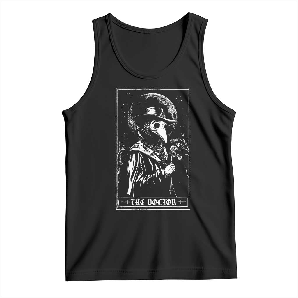 Plague Doctor Tarot Card Tank Top Horror Death Occult Satanic