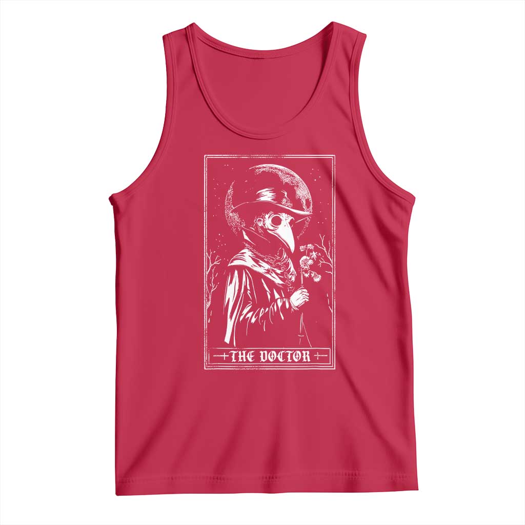 Plague Doctor Tarot Card Tank Top Horror Death Occult Satanic