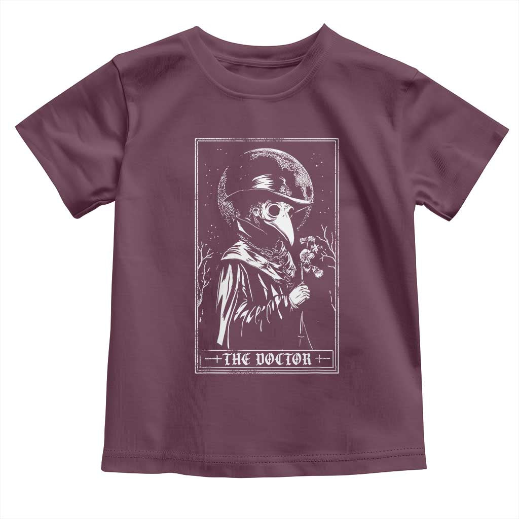 Plague Doctor Tarot Card Toddler T Shirt Horror Death Occult Satanic