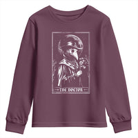 Plague Doctor Tarot Card Youth Sweatshirt Horror Death Occult Satanic